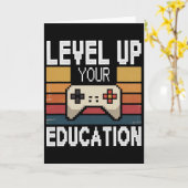Level Up Your Education Video Gamer Unlock In Prog カード (黄色い花)