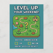 Level Up Your Weekend! ポストカード (正面)