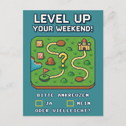 Level Up Your Weekend! ポストカード (正面)