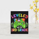 Leveled Up To 3rd Grade Gamer Ck To School First D カード (黄色い花)