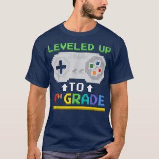 Leveled Up To 4th Grade Gamer Video Game Controlle Tシャツ