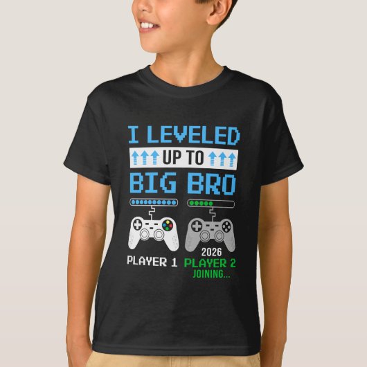 Leveled Up To Big Brother 2026 Funny Video Game So Tシャツ (正面)