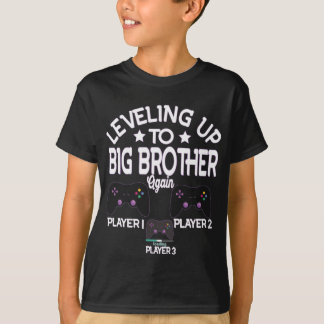 Leveled Up To Big Brother Again 2022 Gamer Big Bro Tシャツ