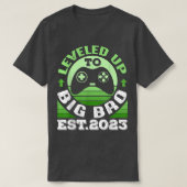 Leveled Up To Big Brother Est 2023 Funny Future Br Tシャツ (デザイン正面)