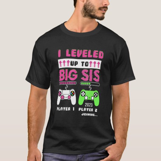 Leveled Up To Big Sister 2023 Cute Im Going To Be  Tシャツ (正面)