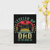 Leveled Up To Dad 2026 Promoted To Daddy Level Unl カード (黄色い花)