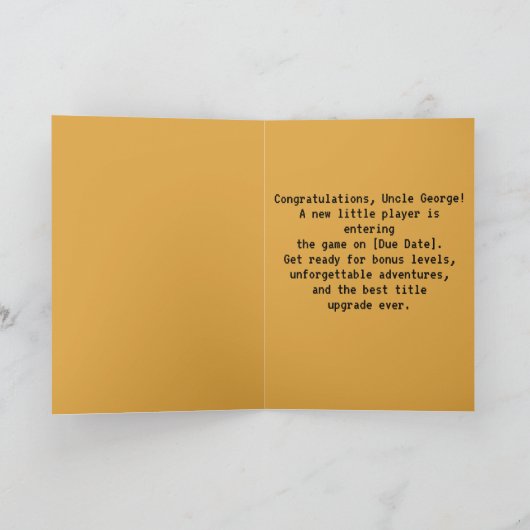 Leveled Up to Uncle カード (内部)