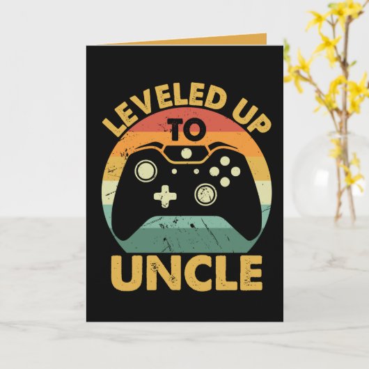 Leveled Up to Uncle カード (黄色い花)