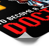 Leveling Up Doctor Ck To School Funny Gamer Girls  ポスター (角)