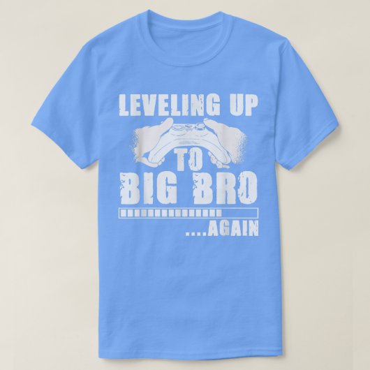 Leveling up Gaming Pregnancy Announcement Brother Tシャツ (デザイン正面)