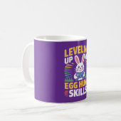 Leveling Up My Egg Hunt Skills Gamer Coffee Mug コーヒーマグカップ (正面左)