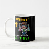 Leveling Up Scientist Ck To School Funny Gamer Boy コーヒーマグカップ (左)