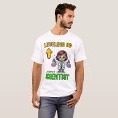 Leveling Up Scientist Ck To School Funny Gamer Gir Tシャツ (正面フル)