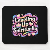 Leveling Up Sritually Mindfulness Meditation  マウスパッド (正面)