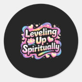Leveling Up Sritually Mindfulness Meditation  ラウンドシール (正面)