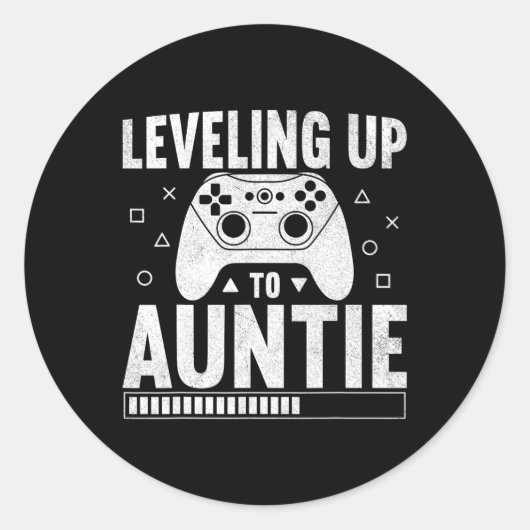 Leveling Up To Auntie Video Game By ラウンドシール (正面)