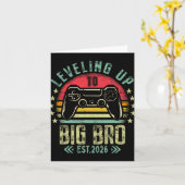 Leveling Up To Big Brother 2026 Funny New Gamer Bo カード (黄色い花)