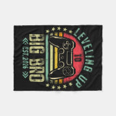 Leveling Up To Big Brother 2026 Funny New Gamer Bo フリースブランケット (正面(横))