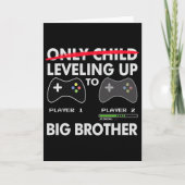 Leveling Up To Big Brother Shirt - Video Game Play カード (正面)