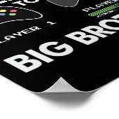Leveling Up To Big Brother Shirt - Video Game Play ポスター (角)