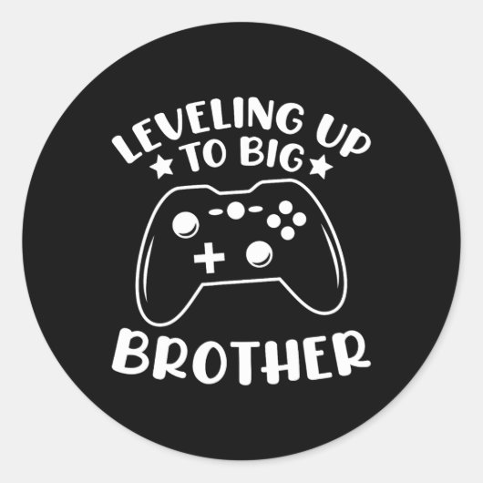 Leveling Up To Big Brother Video Game Controller G ラウンドシール (正面)