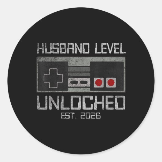 Leveling Up to Husband 2026 Leveled Up Bachelor ラウンドシール (正面)