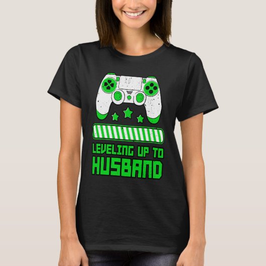 Leveling Up To Husband Gamer Boyfriend Game Contro Tシャツ (正面)