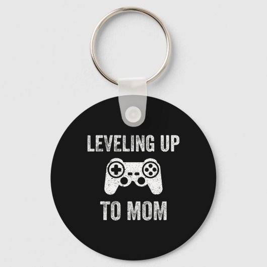 Leveling Up To Mom Shirt For Expecting Mother  キーホルダー (正面)