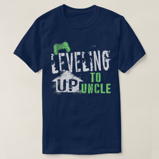 Leveling Up To Uncle 2022 Funny Video Game Control Tシャツ (デザイン正面)