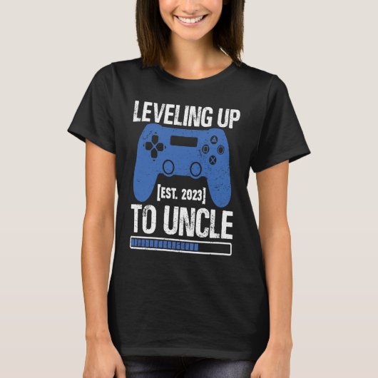 Leveling Up To Uncle 2023  Pregnancy Announcement  Tシャツ (正面)