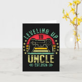 Leveling Up To Uncle 2026 Funny Gamer Soon To Be U カード (黄色い花)
