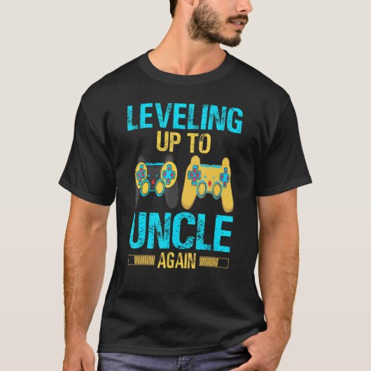Leveling Up To Uncle Again Gaming Uncle Again Tシャツ (正面)