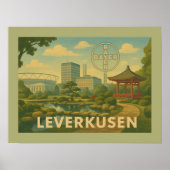 Leverkusen Germany City Art ポスター (正面)