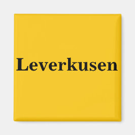 Leverkusen  Magnet Schild Gold Gleb マグネット