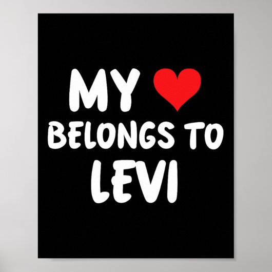 Levi - 私の心はLeviのもの - ラブ ポスター (正面)