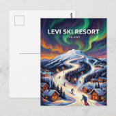 Levi Ski Resort Finland ポストカード (正面/裏面)
