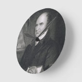 Levi Woodbury、ロバート・E・ホワイトチャーチによる彫刻( ラウンド壁時計 (傾斜)