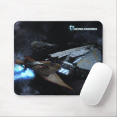 Leviathan & fighter mouse pad マウスパッド (マウス)