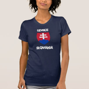 Levice、紋章付き外衣が付いているスロバキア Tシャツ