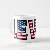 Levin Name Vorname USA styled Tasse Kaffeetasse コーヒーマグカップ (正面左)