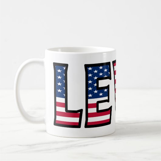 Levin Name Vorname USA styled Tasse Kaffeetasse コーヒーマグカップ (左)