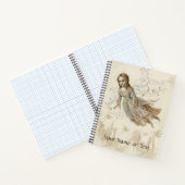 Levitating Maiden: Vintage Surreal Flying Doll ノートブック (内部)