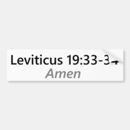Leviticusの19:33 - 35 バンパーステッカー