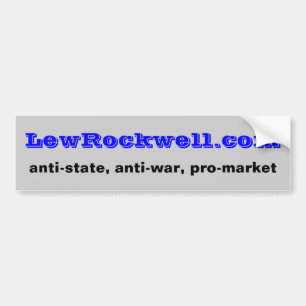 Lewロックウェルの場所 バンパーステッカー