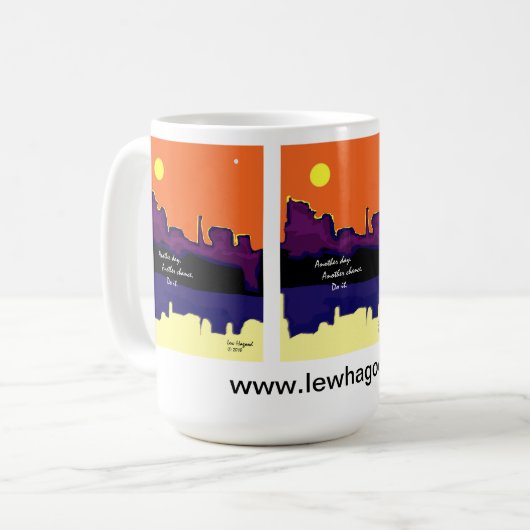 Lew Hagwoodのコーヒーマグで一日を始める。 コーヒーマグカップ (正面左)