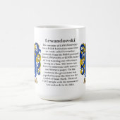 Lewandowski、起源、意味および頂上 コーヒーマグカップ (中央)