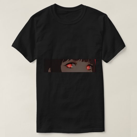 Lewd Yumeko Eyesシール Tシャツ (デザイン正面)
