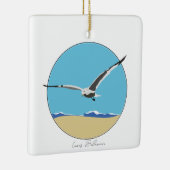 Lewes, Delaware Sea Gull overビーチ セラミックオーナメント (右)