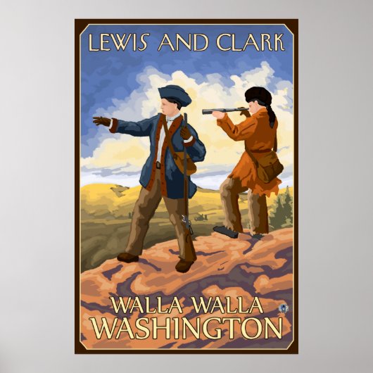 Lewis and Clark – ワシントンWalla Walla ポスター