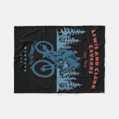 Lewis And Clark Caverns State Park Mountain Bike B フリースブランケット (正面(横))